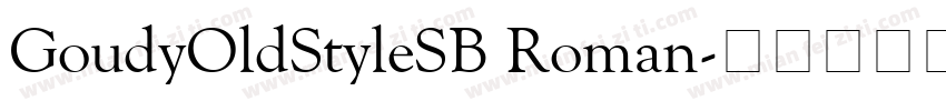 GoudyOldStyleSB Roman字体转换